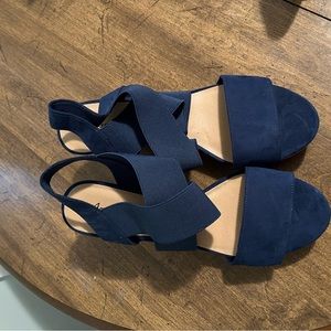 American Eagle cobalt blue wedges. Brand new. Size 11